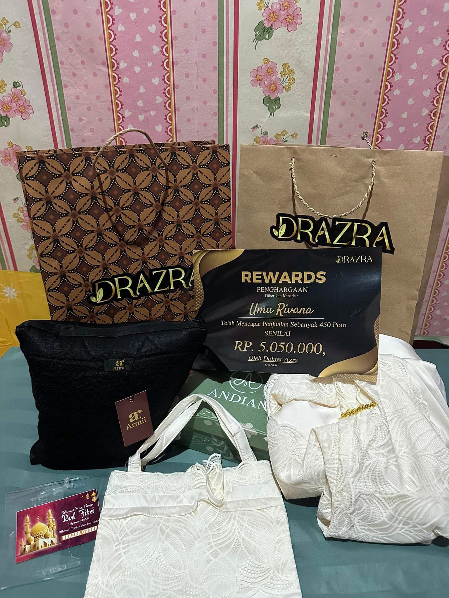 Reward produk dan tunai Ummu Rifana