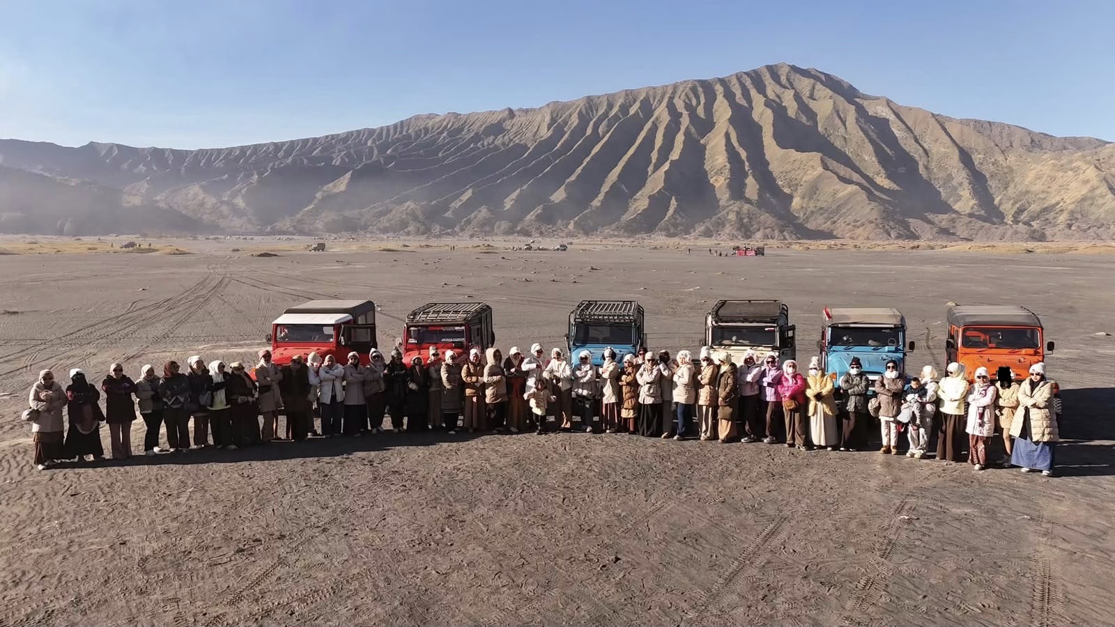 Perjalanan rombongan komunitas DRAZRA di Bromo